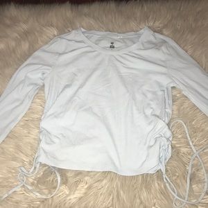 Lace-up long sleeve t-shirt